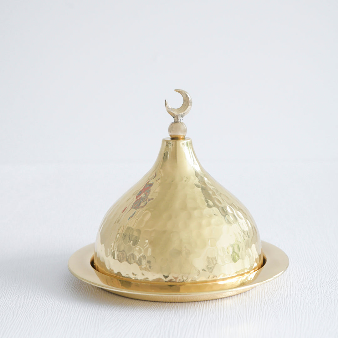 Moon Pastry Plate with Dome