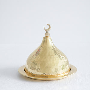 Moon Pastry Plate with Dome