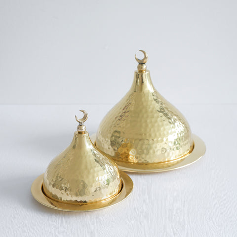 Moon Pastry Plate with Dome